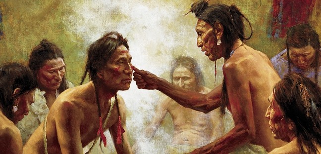 Native American Historic Healing Artwork.